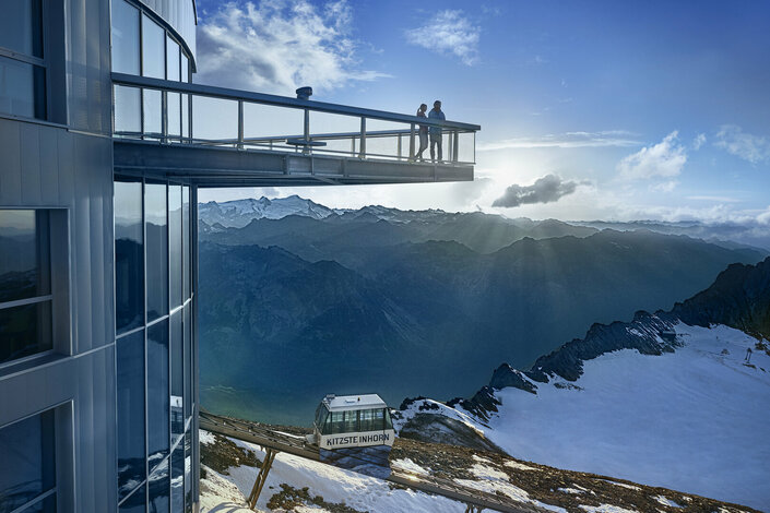 Aussichtsplattform im Sommer auf dem Kitzsteinhorn | © Kitzsteinhorn