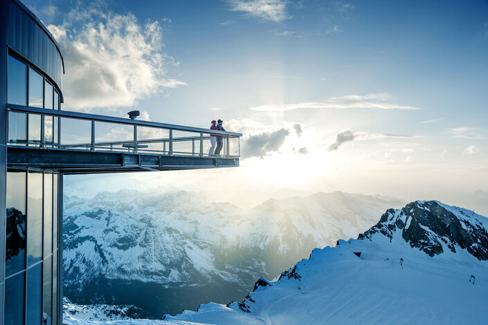 Aussichtsplattform im Sommer auf dem Kitzsteinhorn | © Kitzsteinhorn